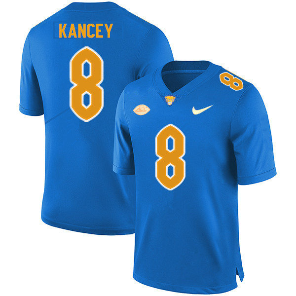 Men #8 Calijah Kancey Pitt Panthers College Football Jerseys Sale-New Royal